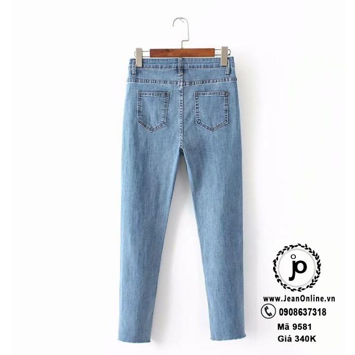 Skinny Jean Rách Bigsize Nữ (MS 9581)