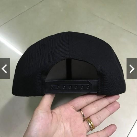 1 nón hiphop snapback thời trang nam nữ màu đen