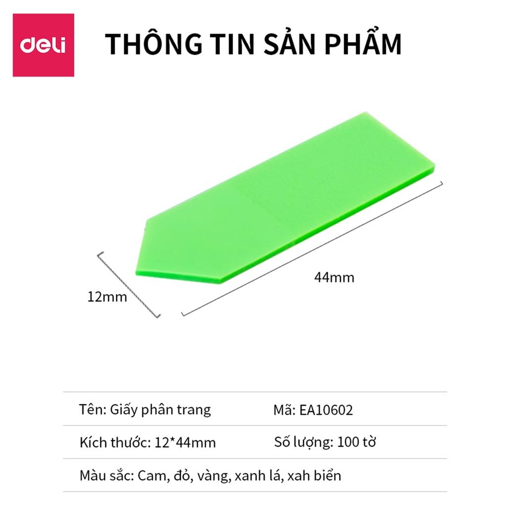 Giấy Note Ghi Chú Đánh Dấu Trang Giấy Phân Trang Dạng Dài Nhiều Màu Sắc Trong Suốt - 9062