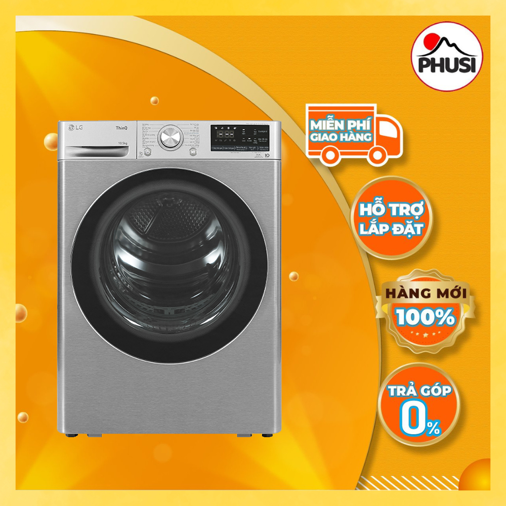 Máy sấy LG DVHP50P DUAL Inverter Heat Pump 10,5kg - Hàng chính hãng