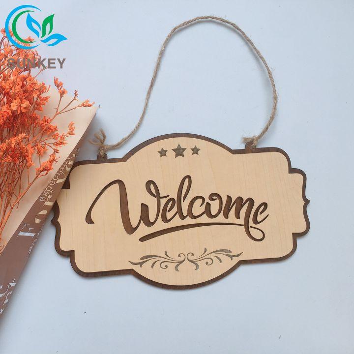 Bảng Gỗ Decor Chữ Welcome - Kích Thước 25x15 cm - Trang Trí Decor Mọi Không Gian