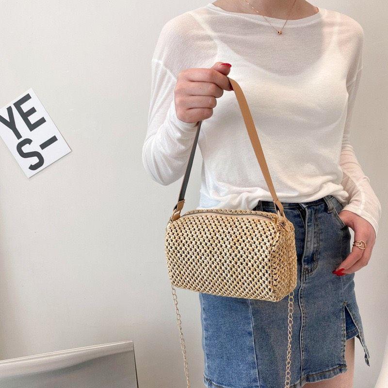 NEW.Túi Nữ Đeo Vai Mặt Lưới Độc Lạ Siêu Xinh