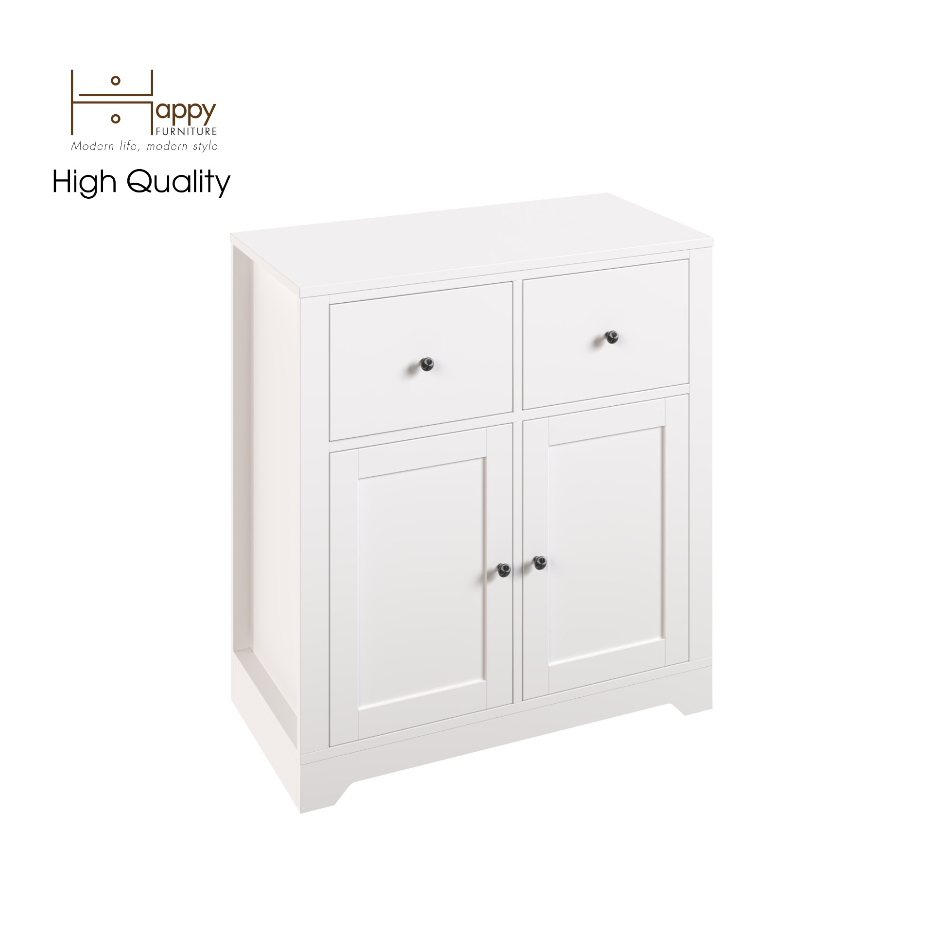 [Happy Home Furniture] CANA,  Tủ kết hợp kệ đựng đồ 2 cửa mở,  80cm x 40cm x 87cm ( DxRxC), TCM_004