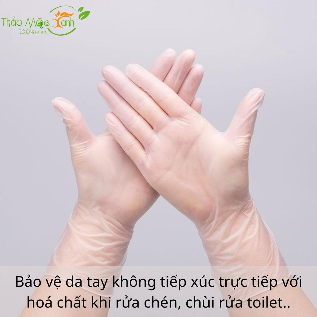 Găng tay nấu ăn làm bếp siêu dai chất liệu TPE không mùi chống nhăn