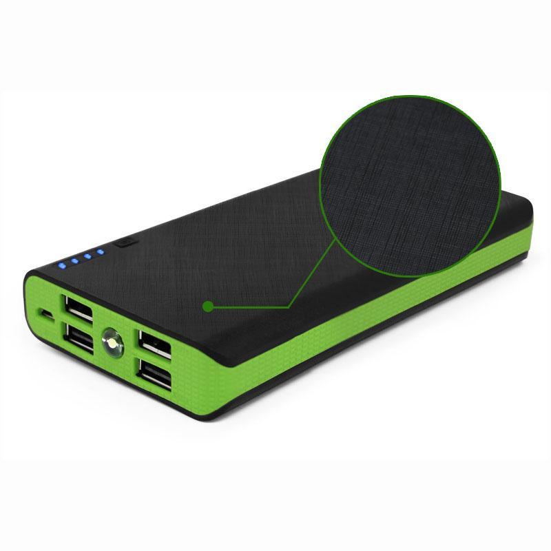 Green-Power Bank Case Kit 18650 Battery Charger Portable for Smart Phone