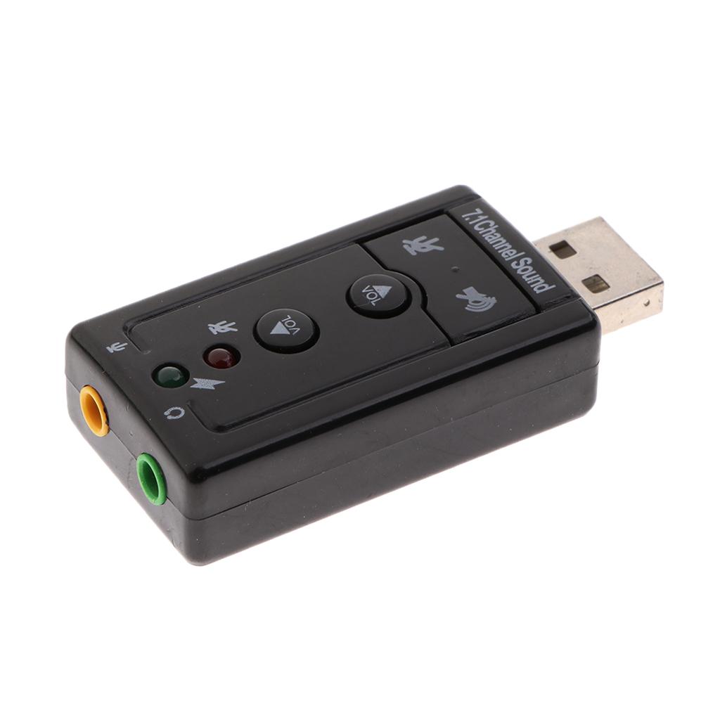 Sound Card Adapter3D Virtual 7.1CH Musical Instrument for Personal Computer