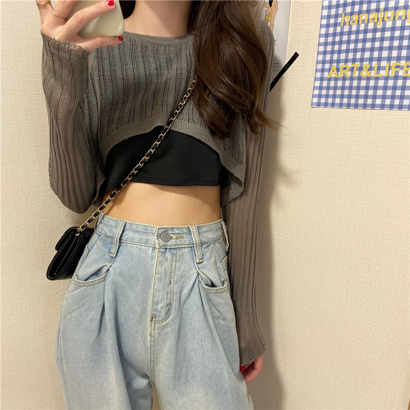 Áo croptop len Ulzzang Quảng Châu ALC32