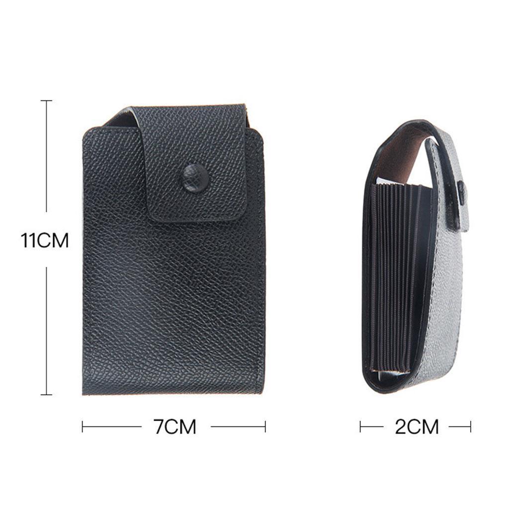 Minimalist Card Holder Large Capacity Money Clip PU Women Pocket