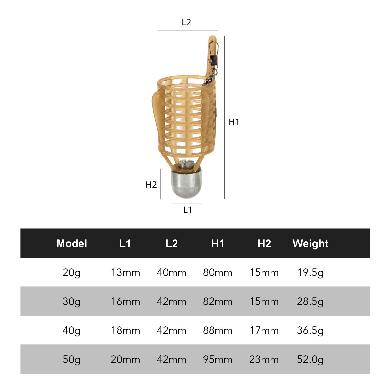 Lồng Mồi Câu Cá Với Móc Nối 20G/30G/40G/50G