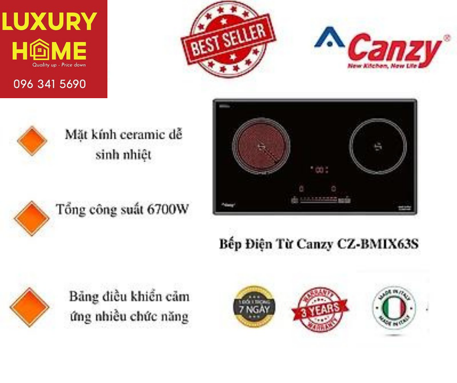 Bếp Điện Từ Canzy CZ-BMIX63S - Hàng Chính Hãng