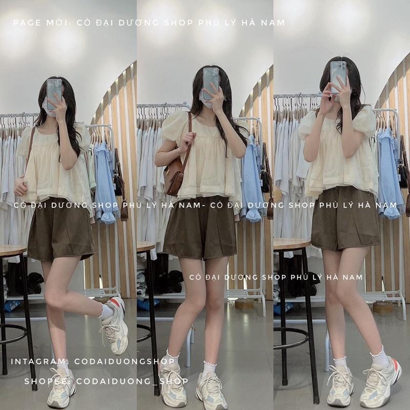 Set áo bbd be kèm quần nâu