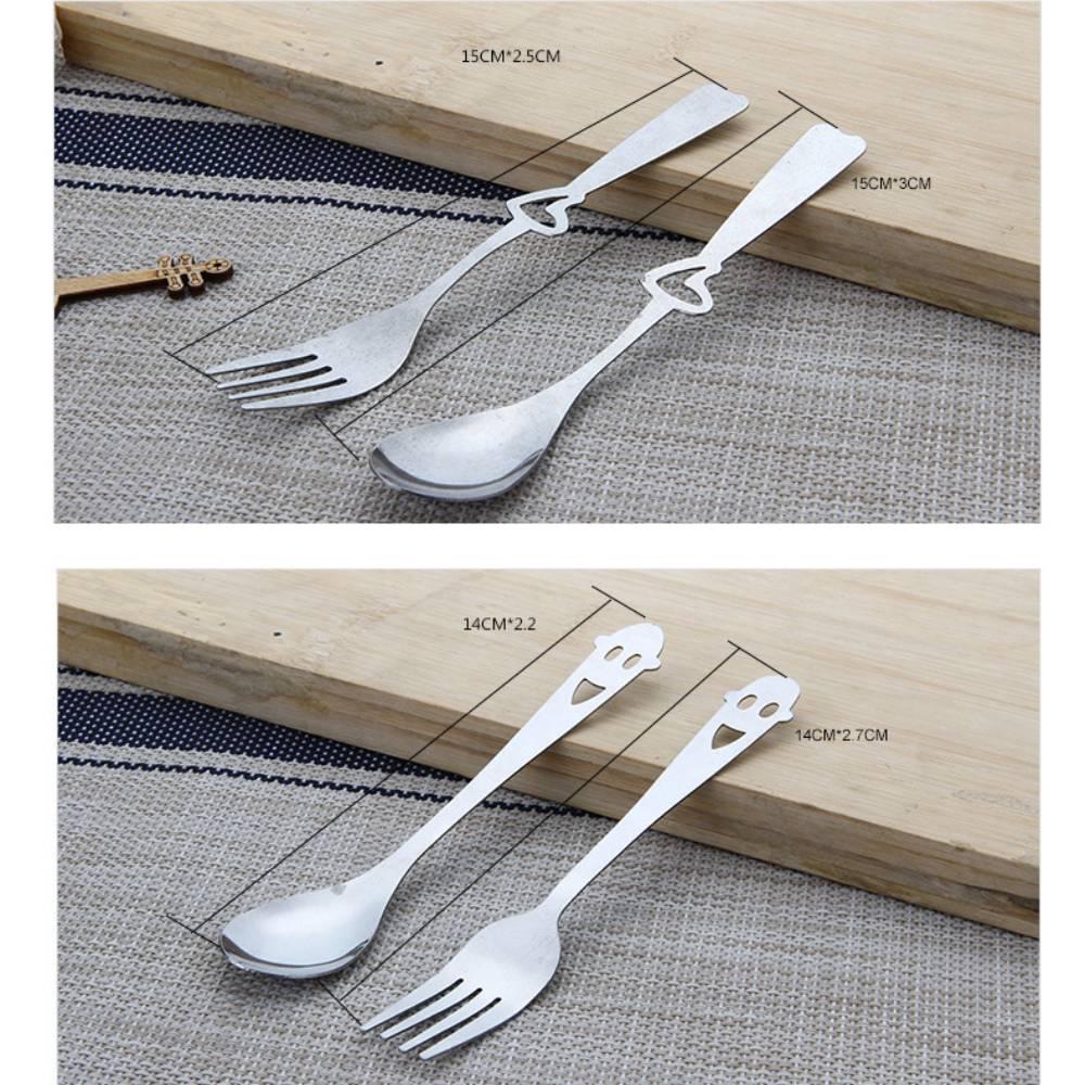 Bộ 2 Dụng Cụ Ăn Uống Bằng Thép Không Gỉ Chất Lượng Cao