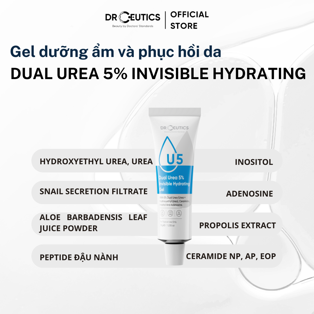 DRCEUTICS Dưỡng Ẩm Và Phục Hồi Da Dual Urea 5%, 10%, 15% (35g)