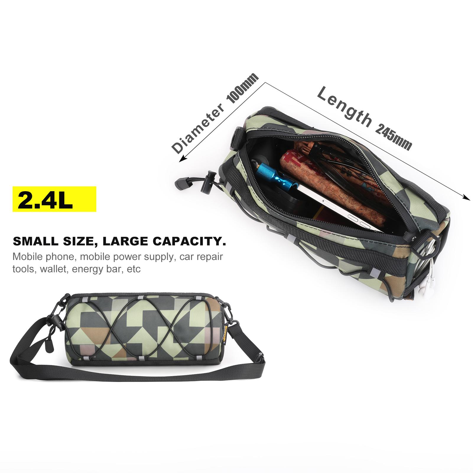 Rhinowalk Practical Bicycle Bag Multifunctional Bike Bag Large Capacity Bike Front Storage Bags Anti-drop Wear-resistant Cycling Bag Crossbody Bag