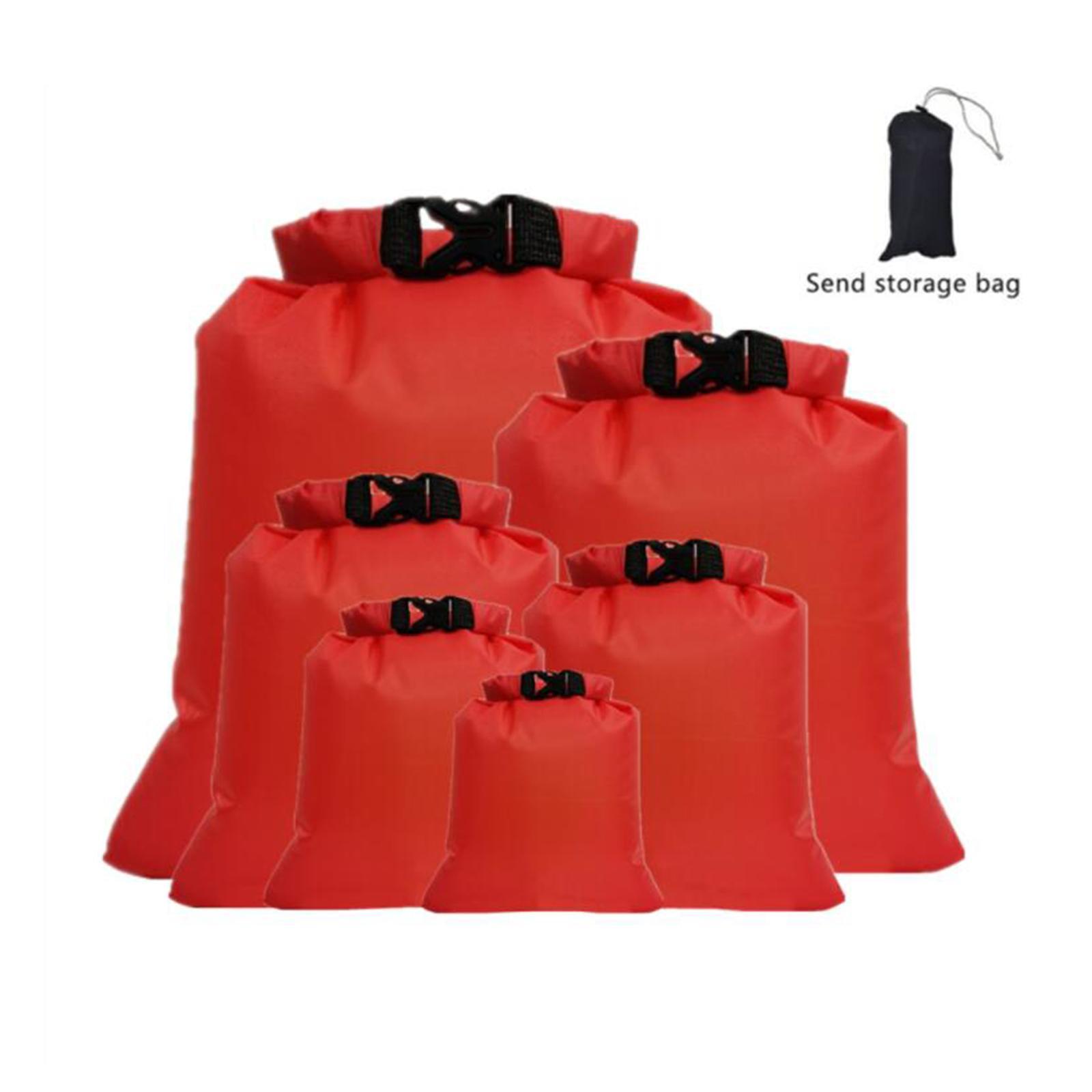 6 Pieces 1.5L / 2.5L / 3L / 3.5L / 5L / 8L Floating Waterproof Bag, Roll Up Bag