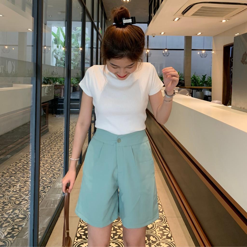 Quần Short Nữ Lưng Sau Chun, Quần Lững Chất Tuyết Mưa Loại 1 Hàng Xưởng May An Đông (TM)