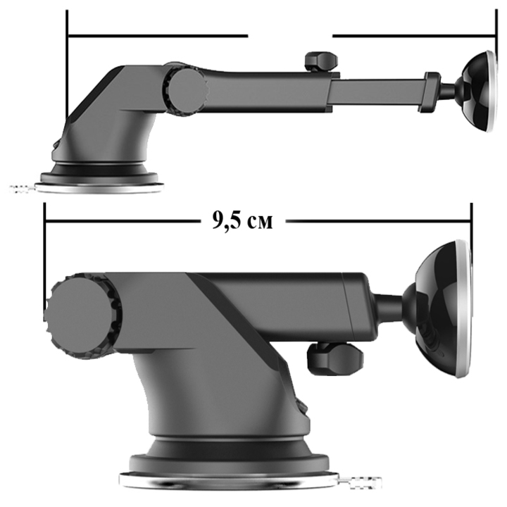 Giá đỡ điện thoại  xoay 360 độ trên ô tô, xe hơi nhãn hiệu Baseus SULX , Bộ đế giữ được thiết kế thông minh có đế hít chắc chắn, Phù hợp với nhiều loại điện thoại