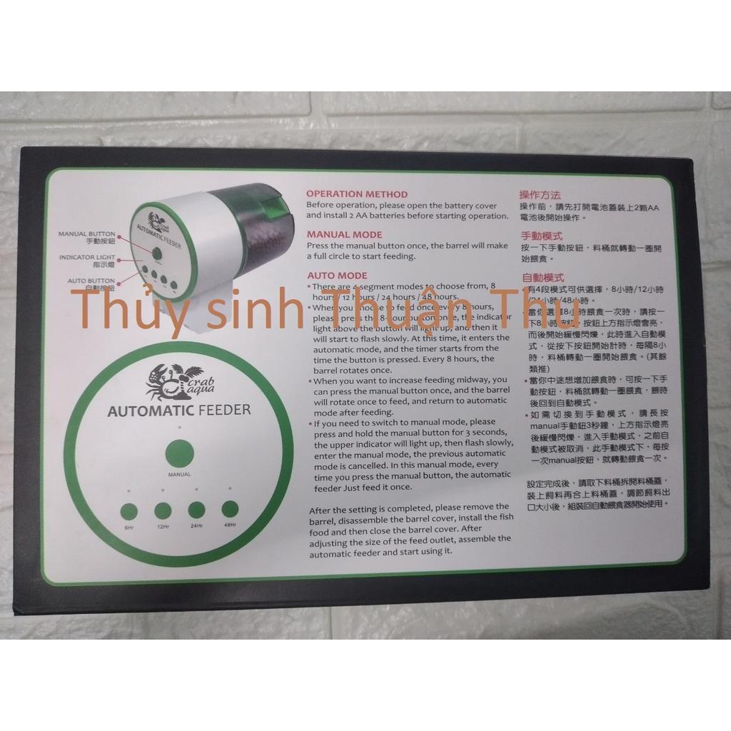 Máy cho cá ăn tự động 4 chế độ và 6 chế độ hẹn giờ Crab Aqua CA- AF001 và AF002