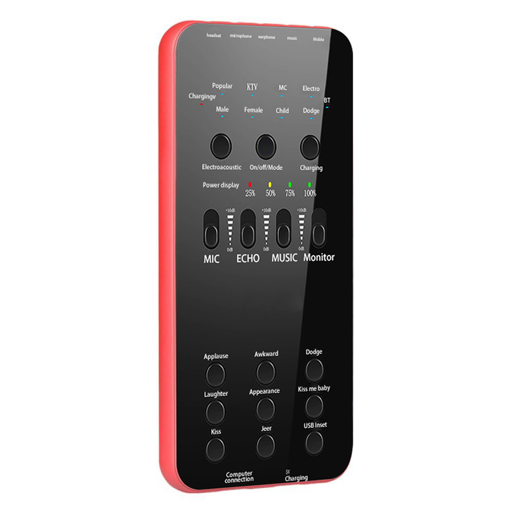 Thẻ Âm Thanh USB E6 Cho Điện Thoại Di Động Máy Tính Phát Sóng