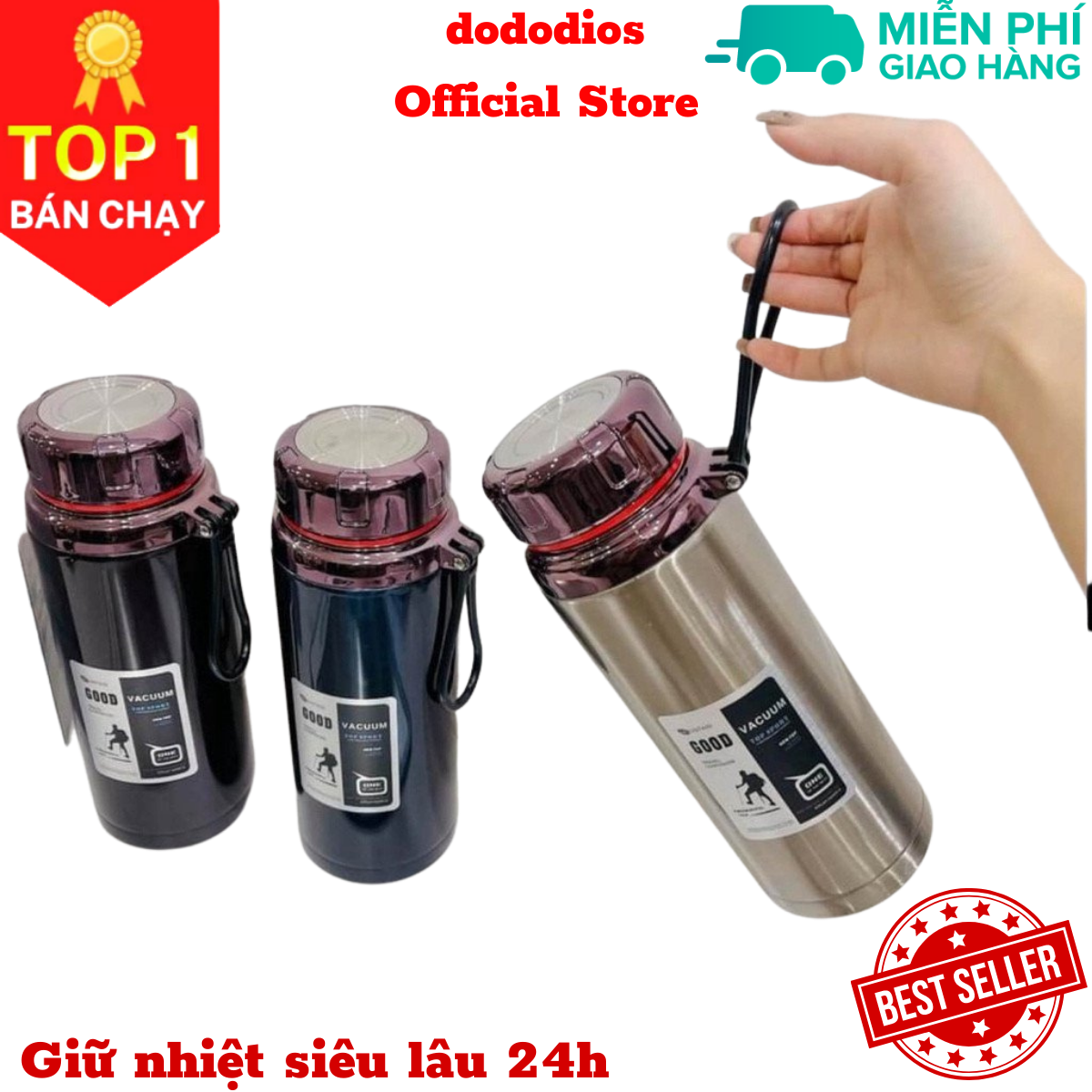 [CHÍNH HÃNG] Bình nước thể thao bằng inox 304, bình đựng nước thể thao có tấm lưới lọc, có thể dùng đựng nước ở văn phòng, công sở, trường học - Chính hãng dododios