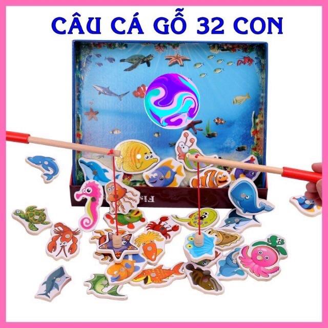 Bộ Đồ Chơi Câu Cá Bằng Gỗ