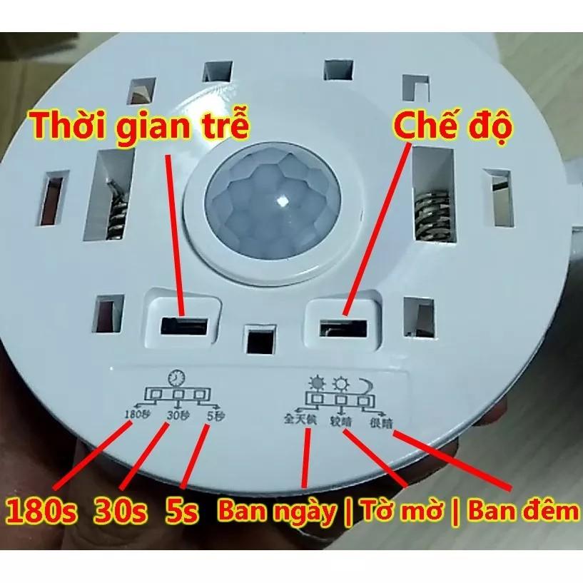 Công Tắc Cảm Biến Chuyển Động Hồng Ngoại Âm Trần 220V 100W Có Thể Chỉnh Độ Nhạy Và Thời Gian Sáng