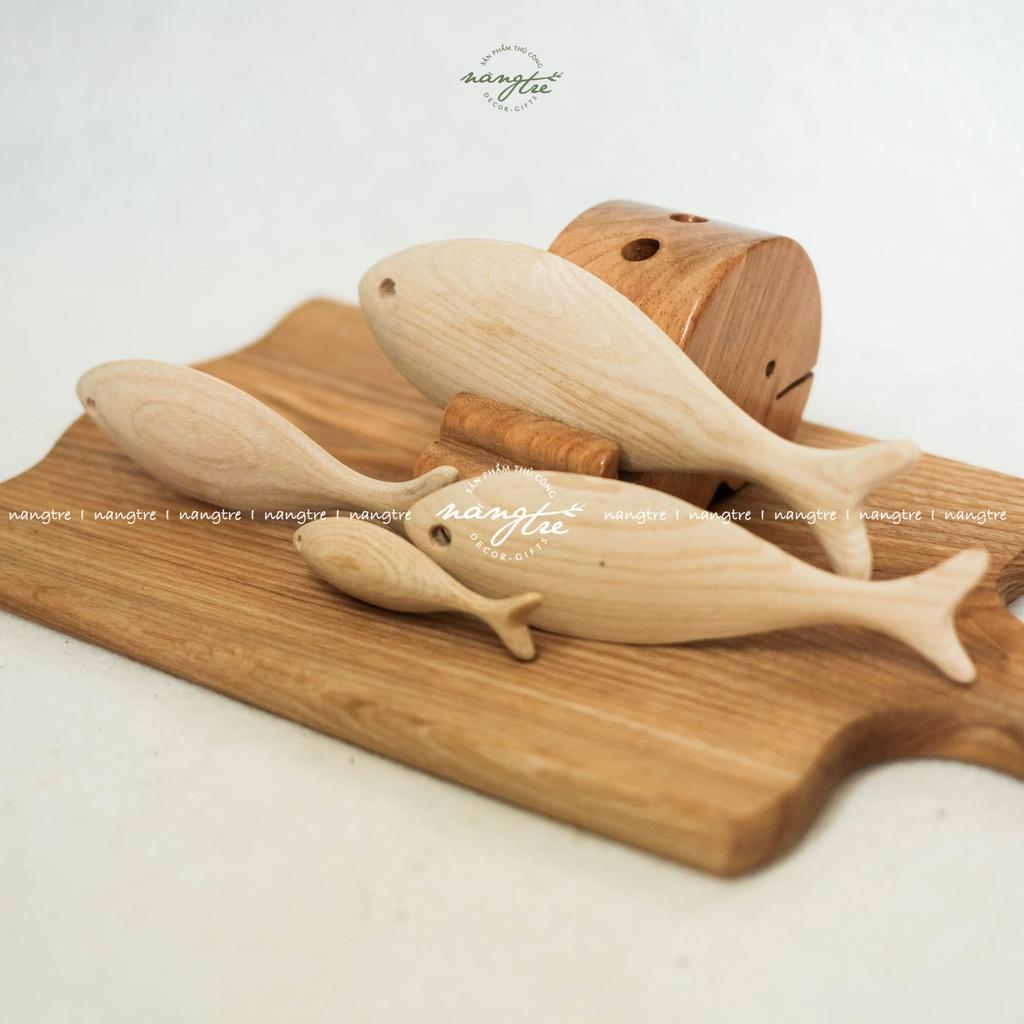 Cá gỗ trang trí - cá gỗ handmade
