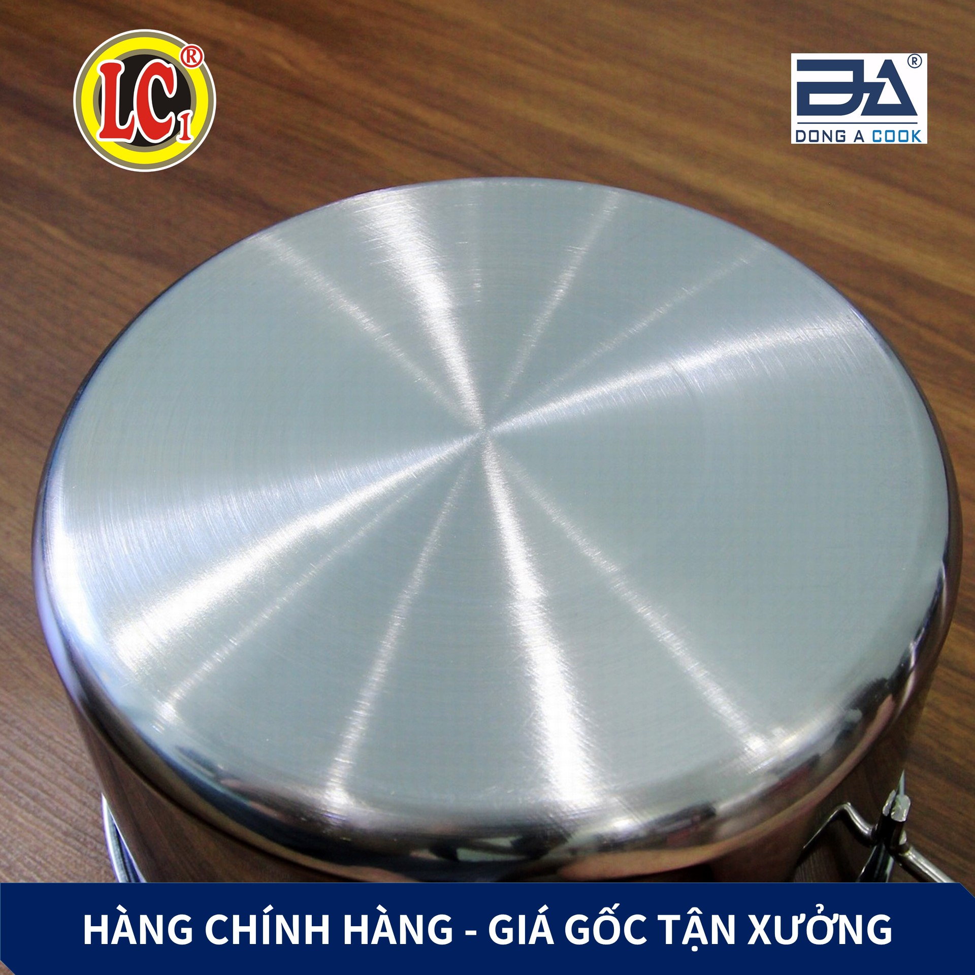 Bộ Nồi xửng hấp gà nấu xôi Inox Đông Á đáy từ cao cấp - Dùng được bếp từ - Hàng Chính Hãng