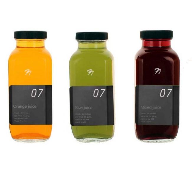 Combo 6 chai thủy tinh dáng vuông cao cấp 500ml