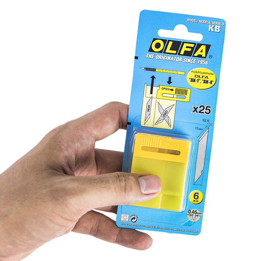 Lưỡi Dao Trổ Olfa KB (25 Lưỡi / Hộp)