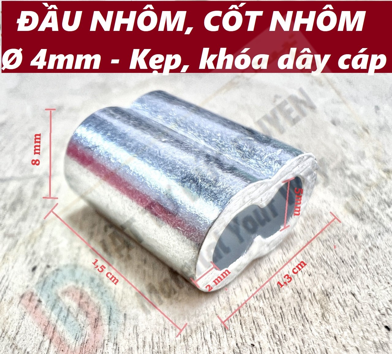 Đầu nhôm cốt nhôm khóa dây cáp