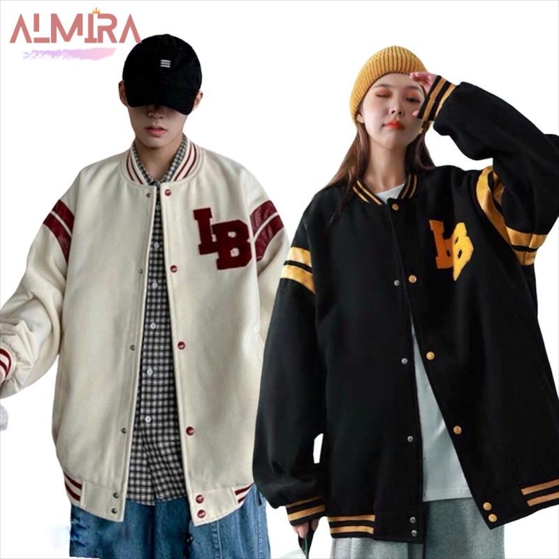 Áo Khoác Nỉ Bomber IB 2 Màu Đen TRắng Unisex