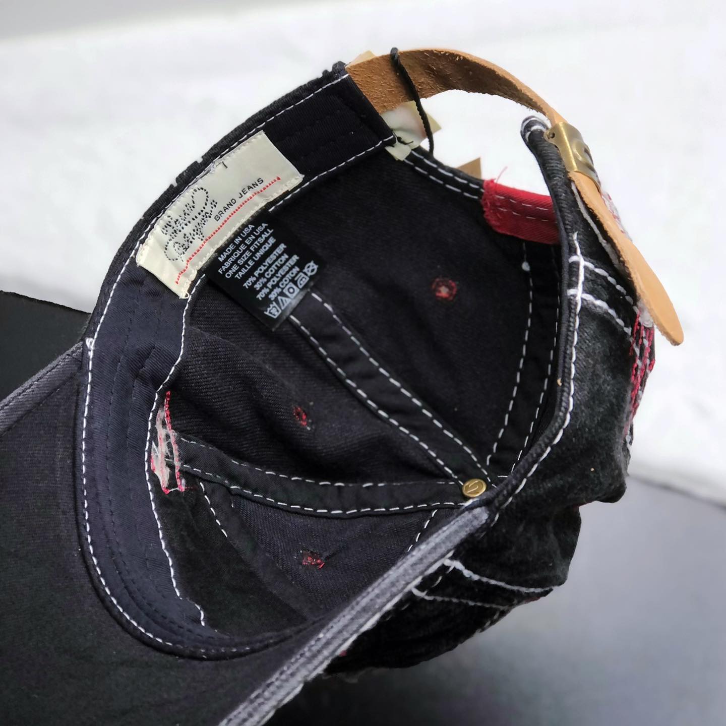 Nón nam, mũ lưỡi trai Ông Địa U rách phối vải jeans form đẹp thời trang đường phố