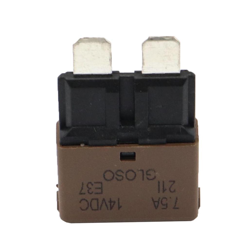 7.5Amp Mini Automatic Reset -Style Circuit Breaker for Car Truck Marine