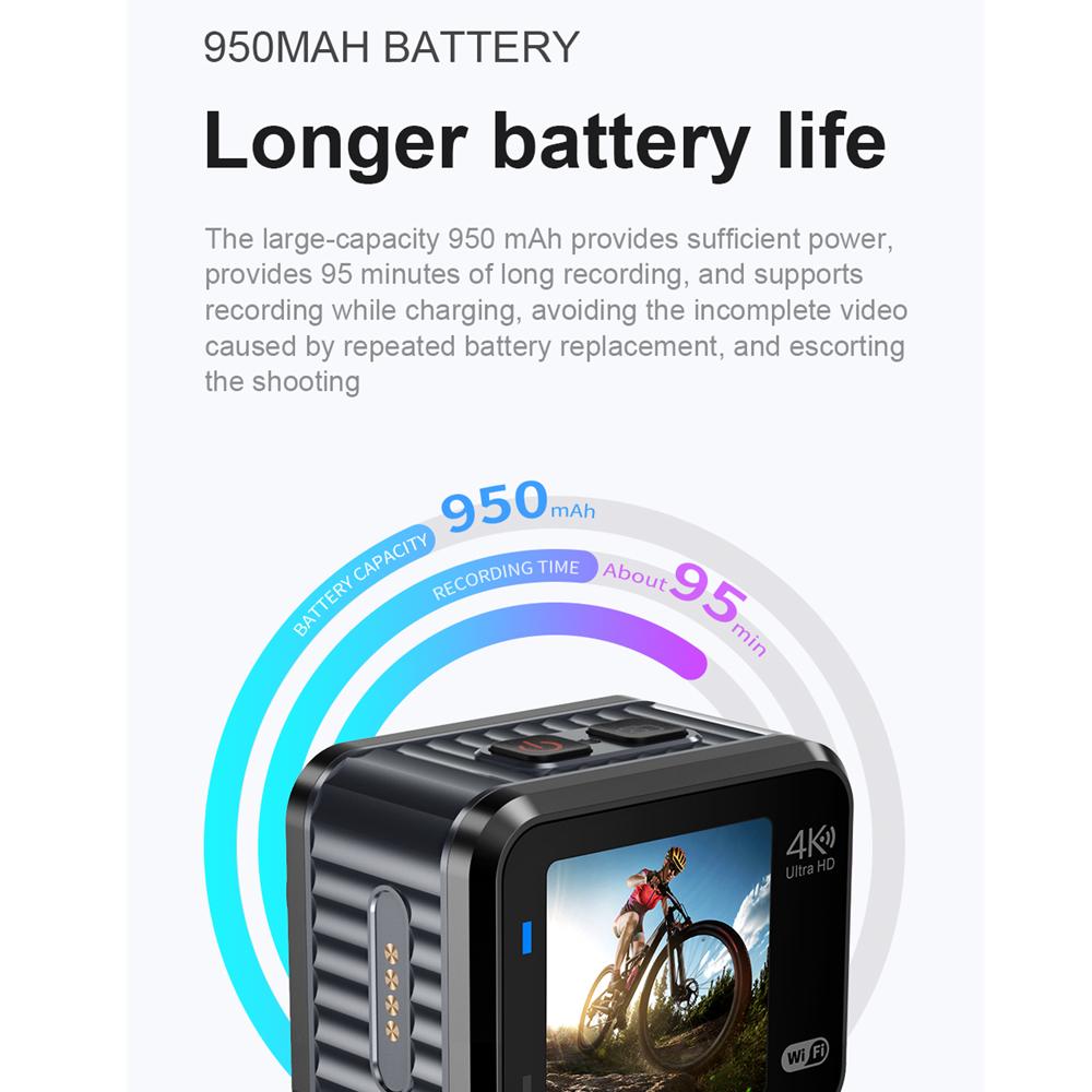 Camera hành động V8 mới 4K Ultra HD 30fps WiFi 1,5 inch 170D 10M Waterproof Go Pro Mũ bảo hiểm Ghi lại máy ảnh anh hùng 10