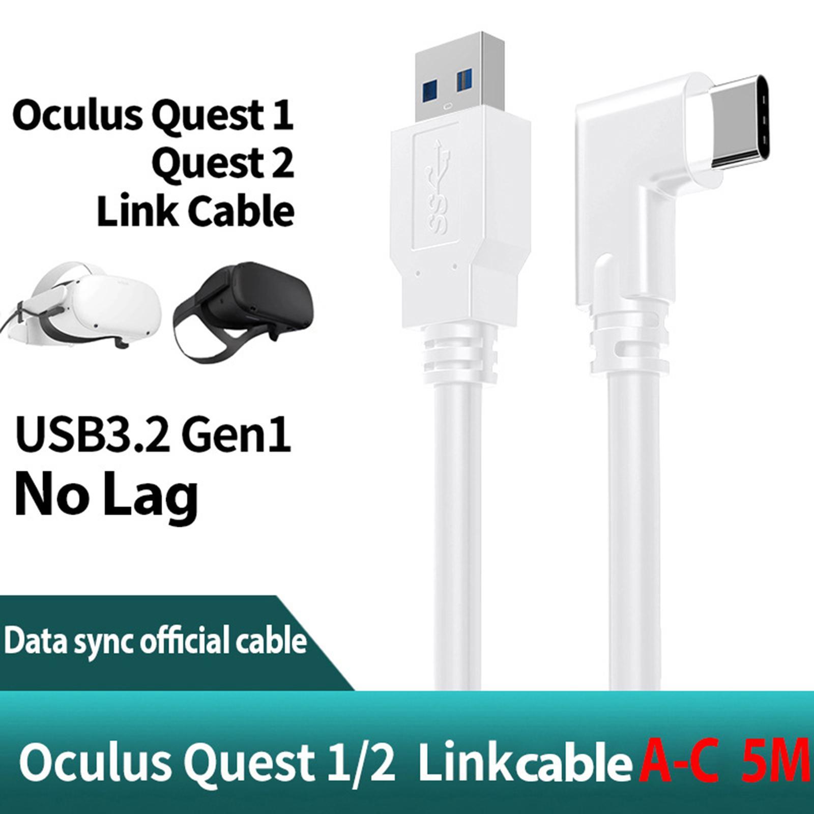 USB C Cable Link Cable USB A to USB C for USB C Devices A to C 5m White