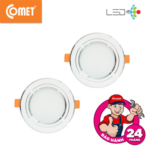 Đèn Led Âm Trần ĐỔI MÀU Siêu Mỏng 7W COMET Standard Series CD03M