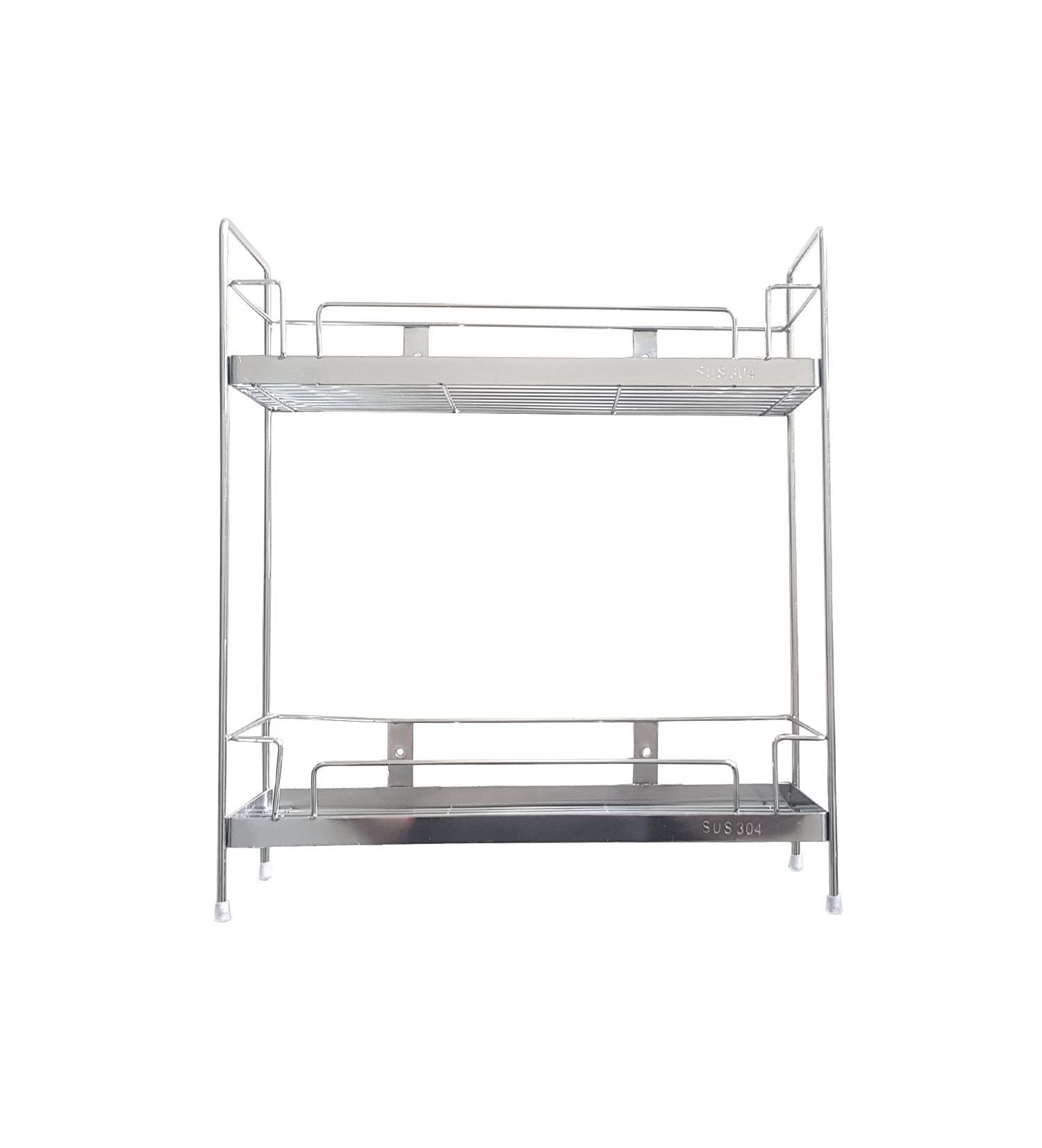 Kệ gia vị 2 tầng chân đứng - INOX 304 - 12x40cm, 12x50cm, 12x60cm