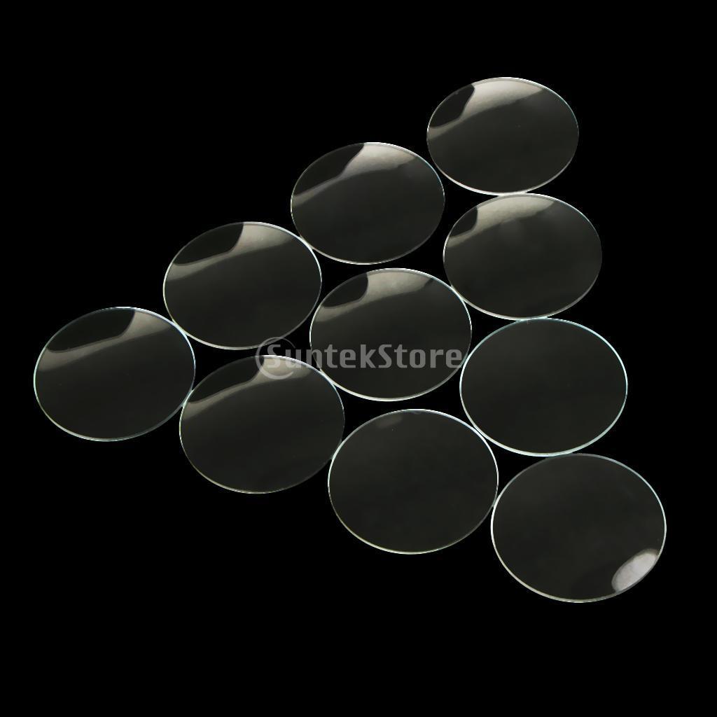 2-5pack 20 Piece Pack Domed Mineral Glass Watch Lens Parts for Watchmaker 18.5mm