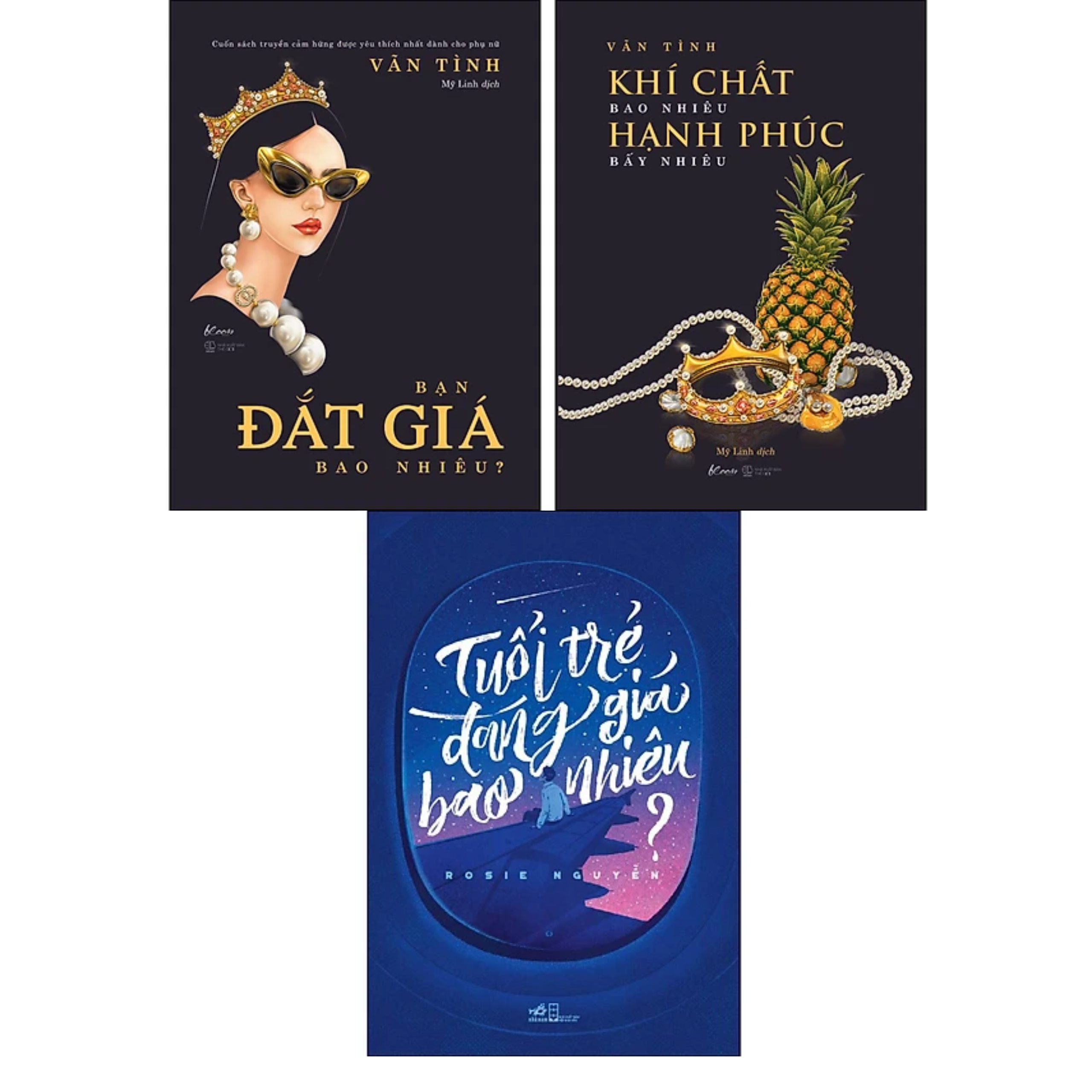 Combo Bạn Đắt Giá Bao Nhiêu  Khí Chất Bao Nhiêu Hạnh Phúc Bấy Nhiêu  Tuổi Trẻ Đáng Giá Bao Nhiêu Bộ 3 Cuốn