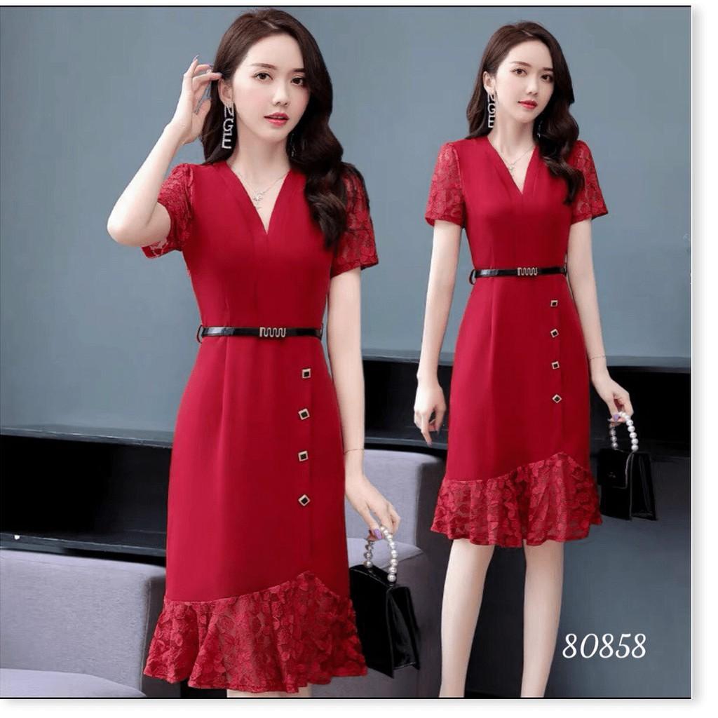 ĐẦM UMI PHỐI REN TAY NGẮN XINH XẮN,CHẤT LIỆU UMI THOÁNG MÁT KHÁNH AN FASHION
