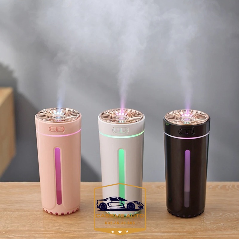[Tặng Tinh Dầu] Máy Xông Khuếch Tán Tinh Dầu Trên Ô Tô, Xe Hơi Phun Sương Aroma, Máy Xông Tinh Dầu Ô Tô, Bàn Làm Việc - Hàng Nhập Khẩu
