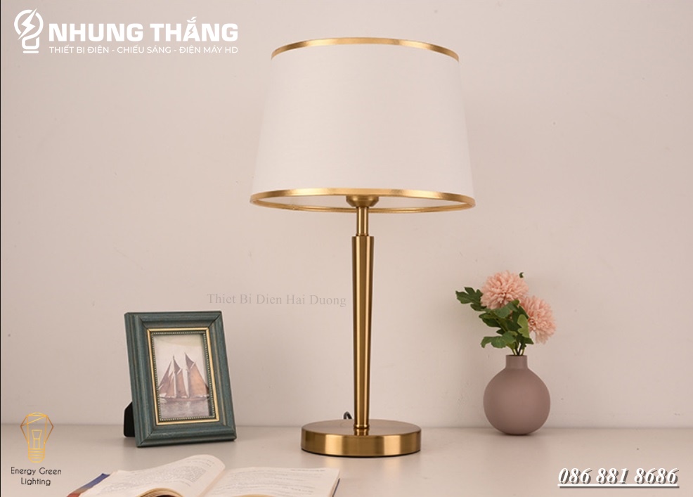 Đèn Ngủ Để Bàn S3074 Decor Vintage - Khung Kim Loại - Kiểu Dáng Sang Trọng - Kèm Bóng Led - Có Video