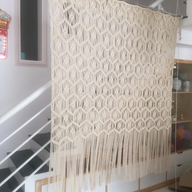 Rèm macrame size lớn- trang trí nội thất, ngoại thất - Ảnh Thật