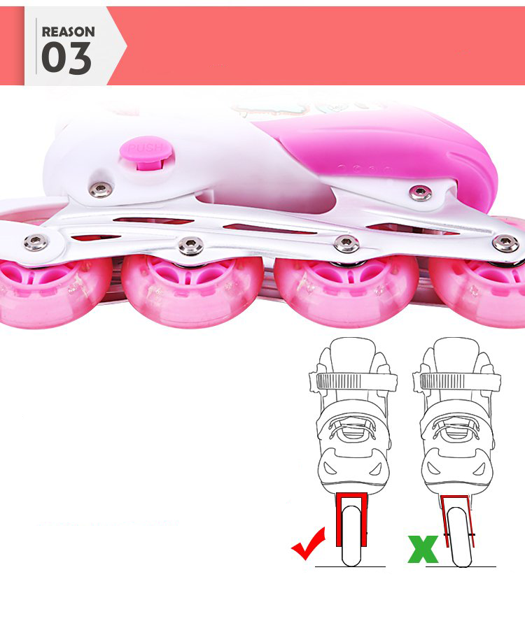 Giày Trượt Patin Trẻ Em, Giày Patin 4 Bánh Tặng Kèm Bảo Hộ cùng màu - Giày Batin khung hợp kim+ nhựa PP cứng chịu lực, chống mài mòn - Phù Hợp Cho Bé từ 5 tuổi trở lên