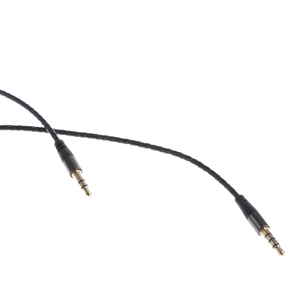 Male and female buttons on the car audio cable
