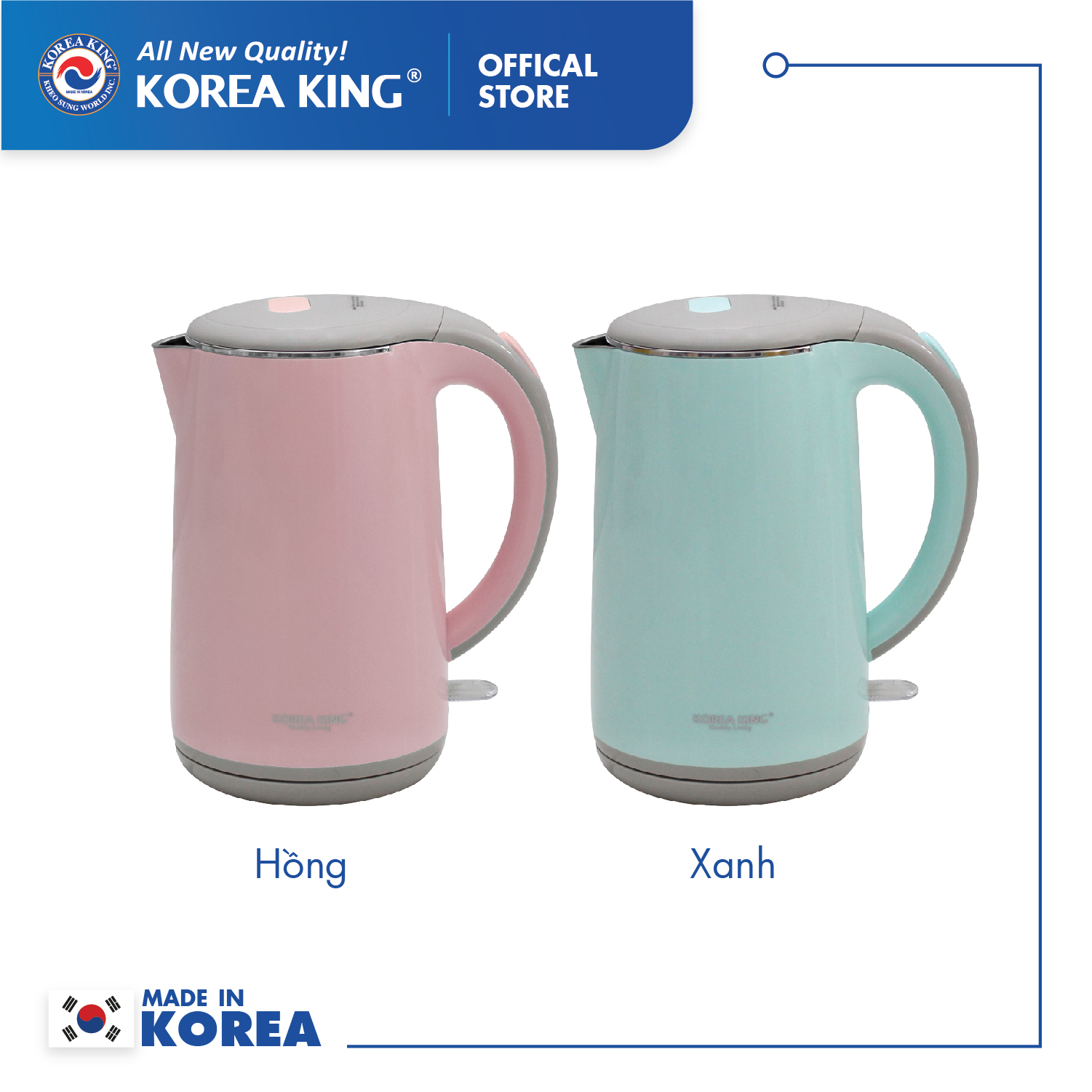 Bình đun siêu tốc Korea King PWP-17P/G ( Hàng chính hãng )