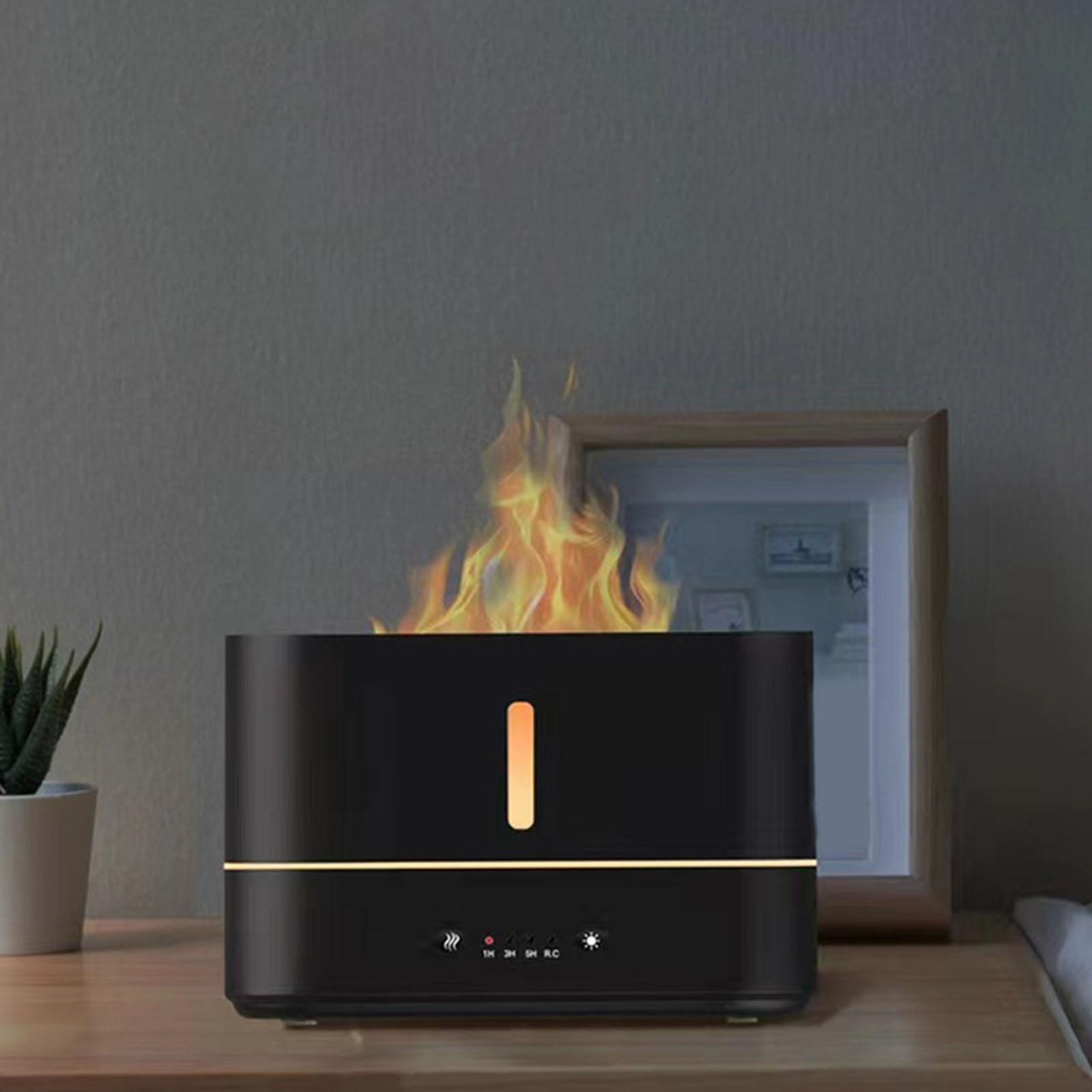 3D Night Light Humidifier Silent USB for Bedroom Travel Nursery Black