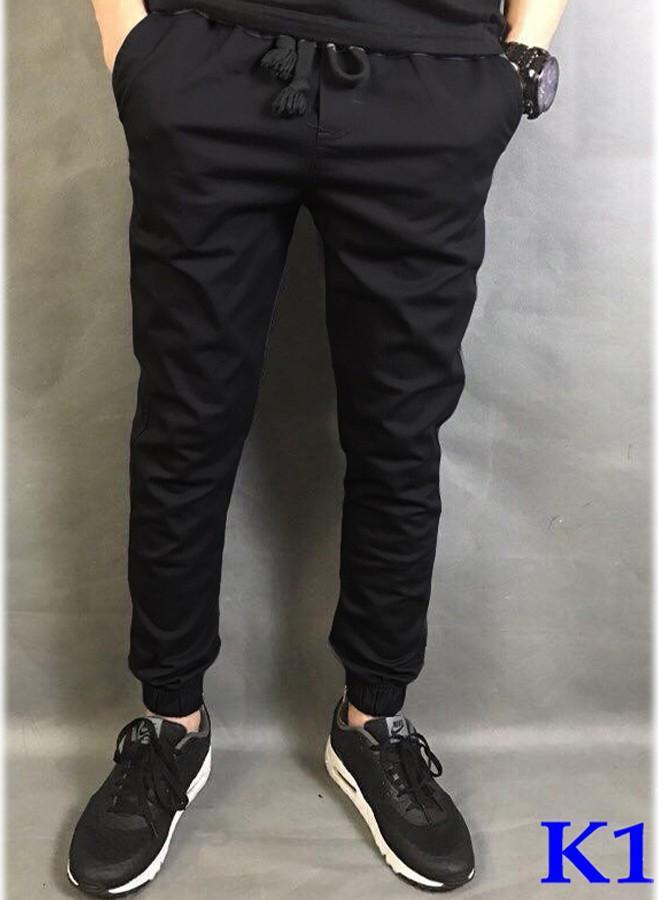 Quần jogger kaki co giãn khóa zip, đủ size, đủ màu