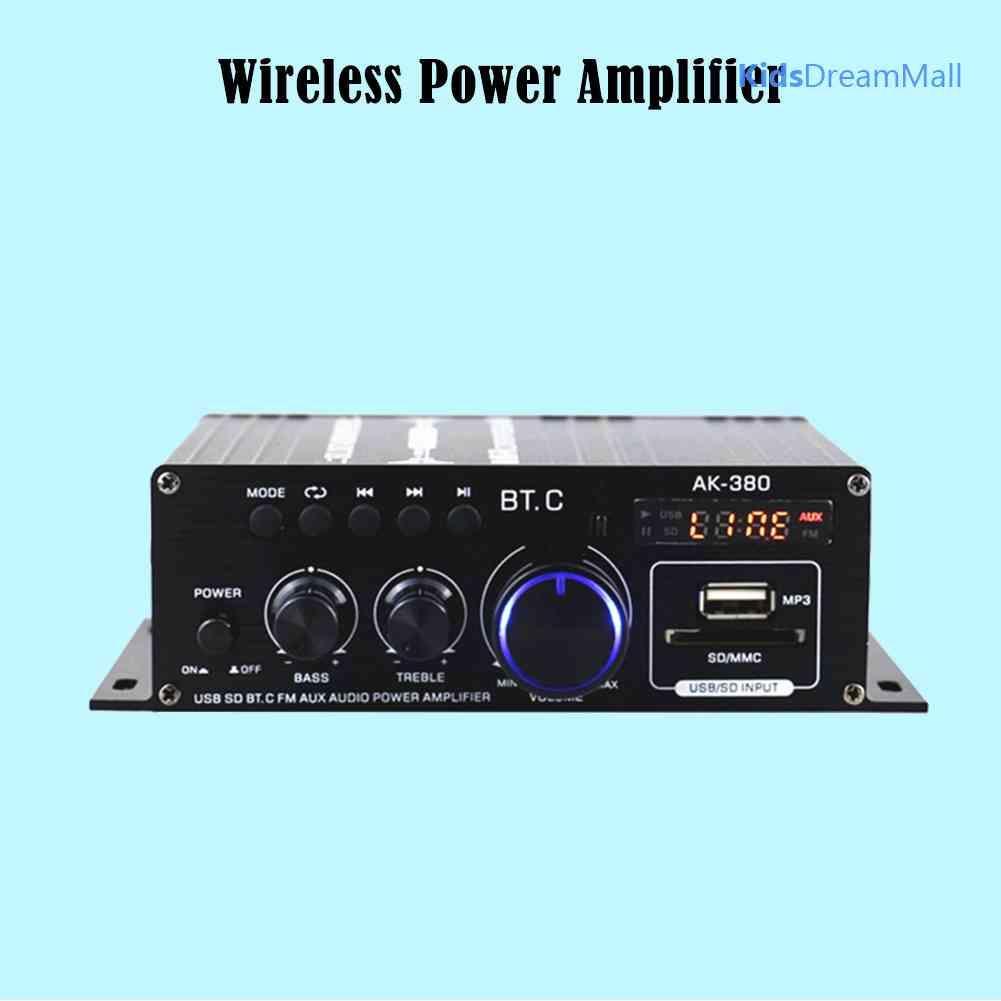 Mới Bộ Khuếch Đại Âm Thanh Bluetooth AK380 12V 2 Kênh HIFI Chuyên Dụng Cho Gia Đình